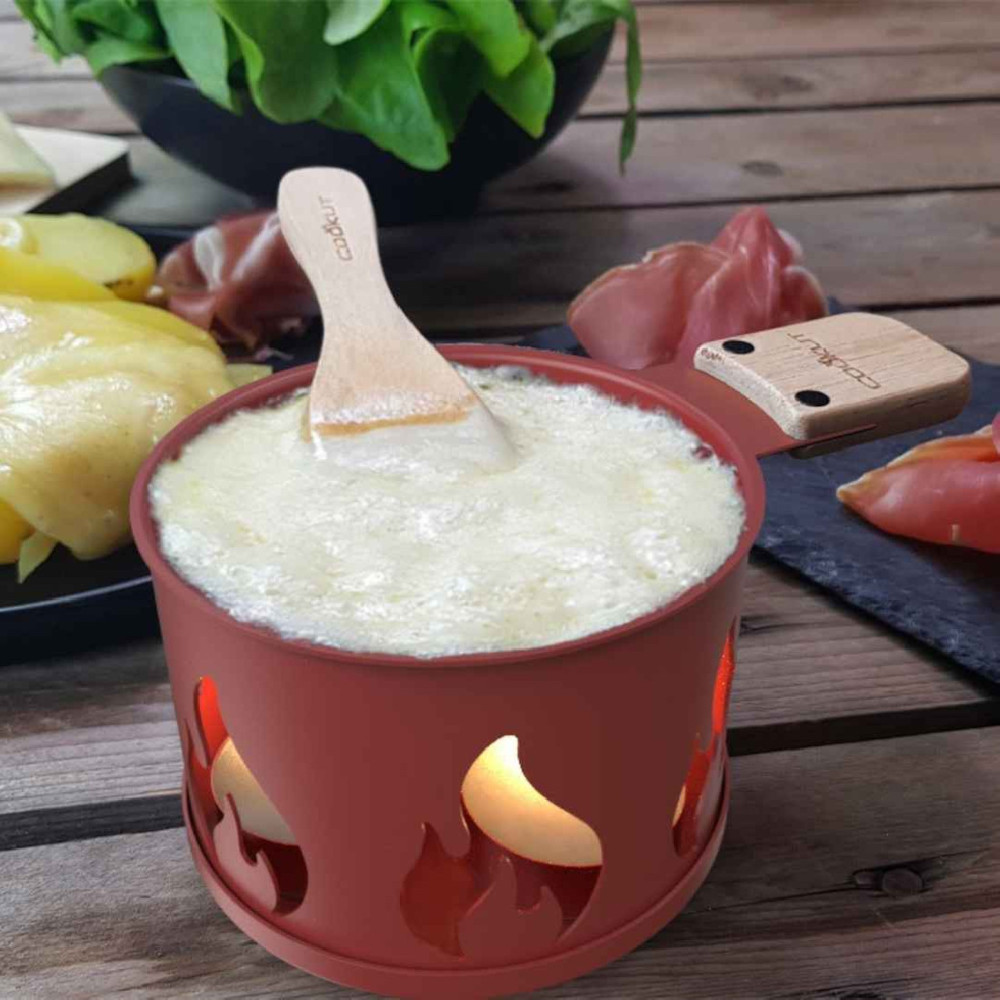 raclettes a la bougie rouge