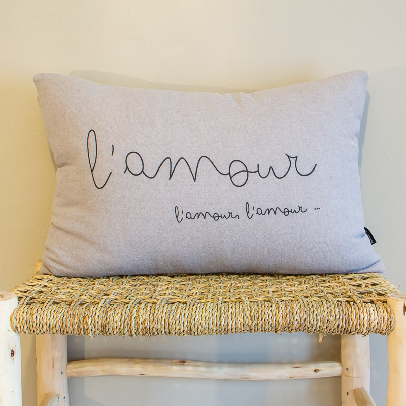 Coussin Lucien 40x60 L'Amour L'Amour L'Amour