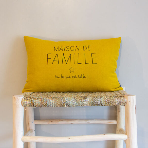 Coussin Maison de Famille Miel Sophie Janiere