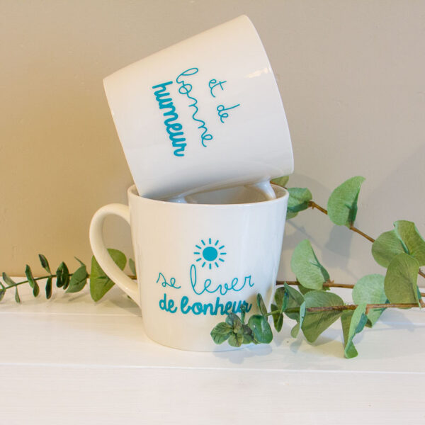 Mugs Se lever de bonheur et de bonne humeur Sophie Janiere