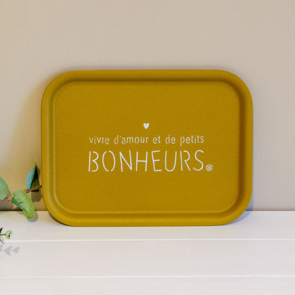 Plateau Petits Bonheurs Bleu Bronze Sophie Janiere