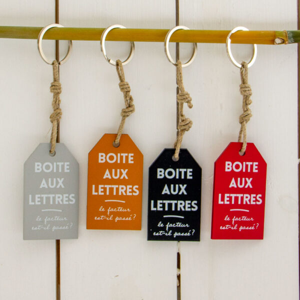 Porte cles etiquette Boite aux lettres Sophie Janiere