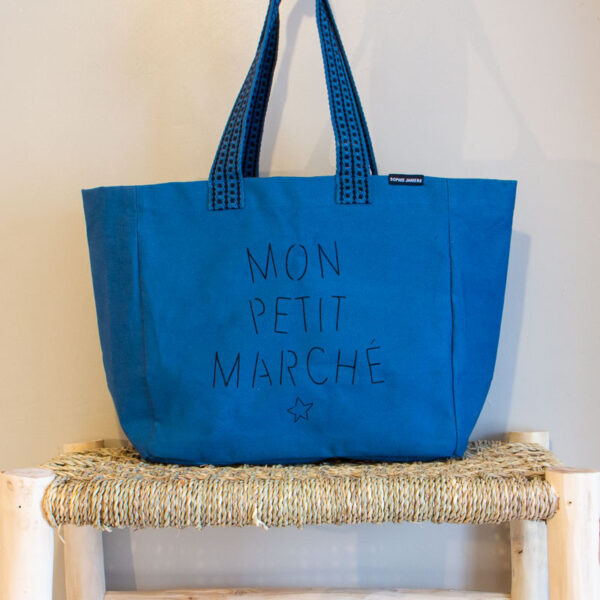 Sac Malo Mon petit Marche Bleu glenan Sophie Janiere