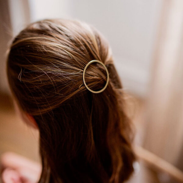 barrette metal ronde