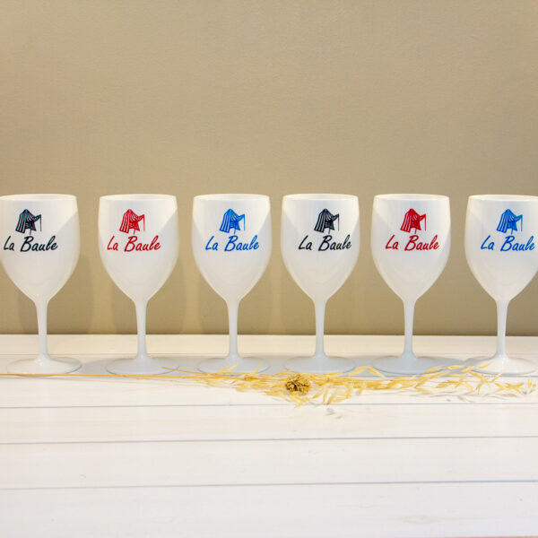 6 Verres à vin Incassables la Baule couleur Midi 28