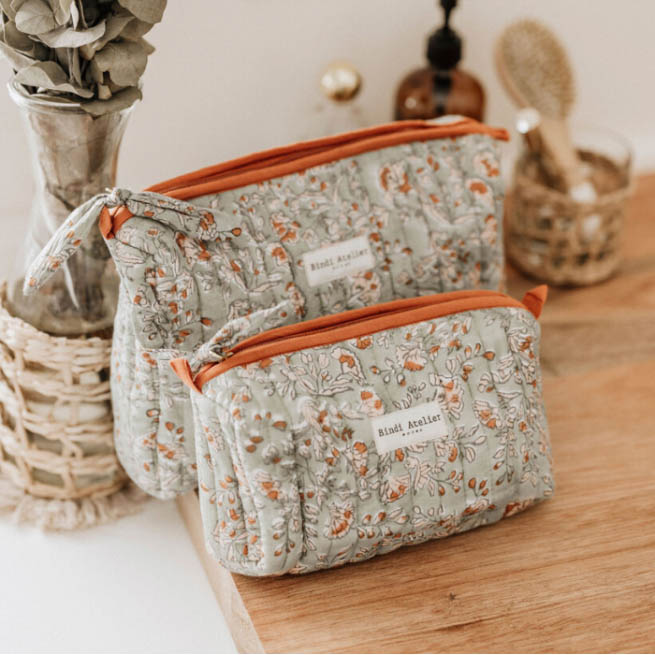 Trousse Maquillage Bindi Atelier Sarika Matcha