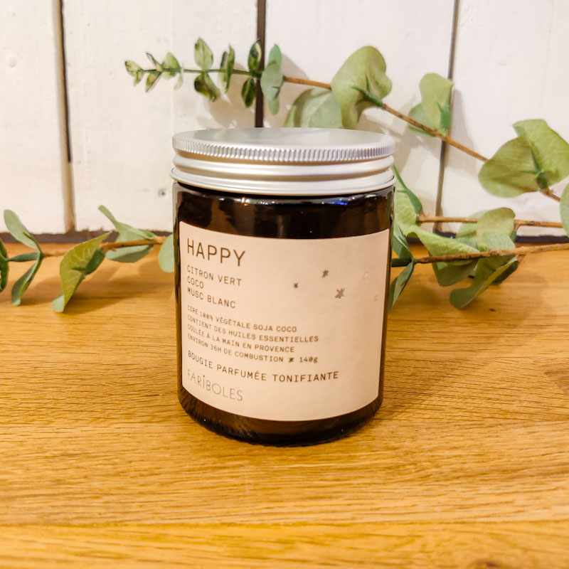 bougie 140gr happy fariboles