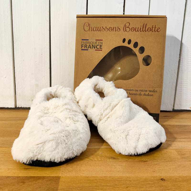 Chaussons chauffants micro-onde