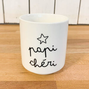 mug empilable papi chéri sophie janiere