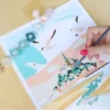 coffret peinture au numero petit pinceau mont saint michel par la petite epicerie (1)