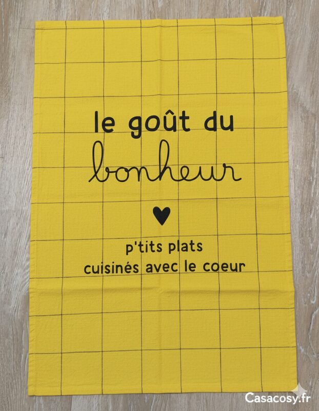 torchon slub Le Gout du Bonheur sophie janiere