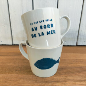 Mug la vie est belle au bord de la mer Sophie Janiere