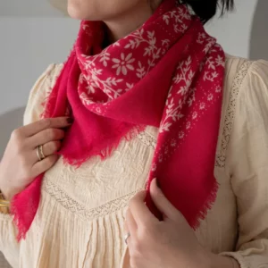 foulard en laine karma pink 0