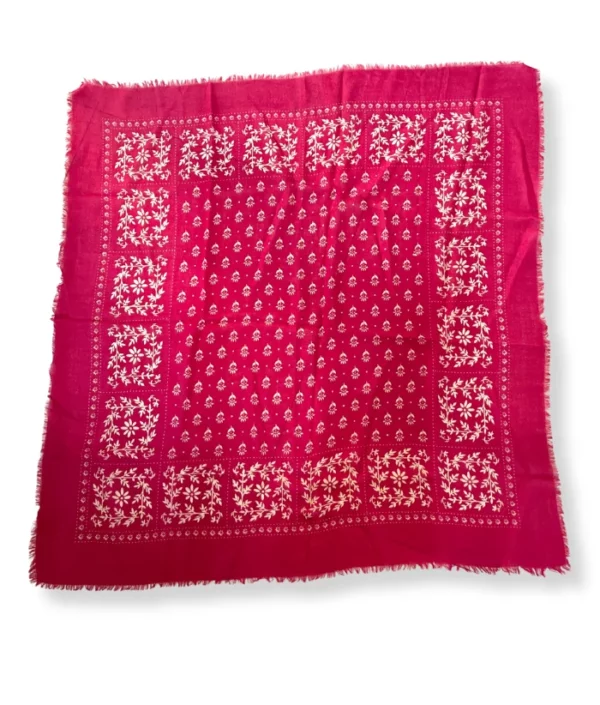 foulard en laine karma pink 3