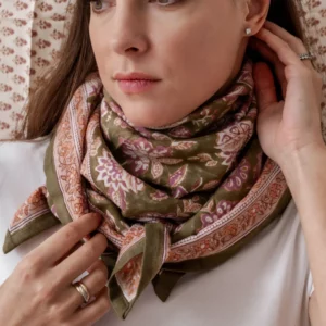foulard indien femme matira verde bindi atelier