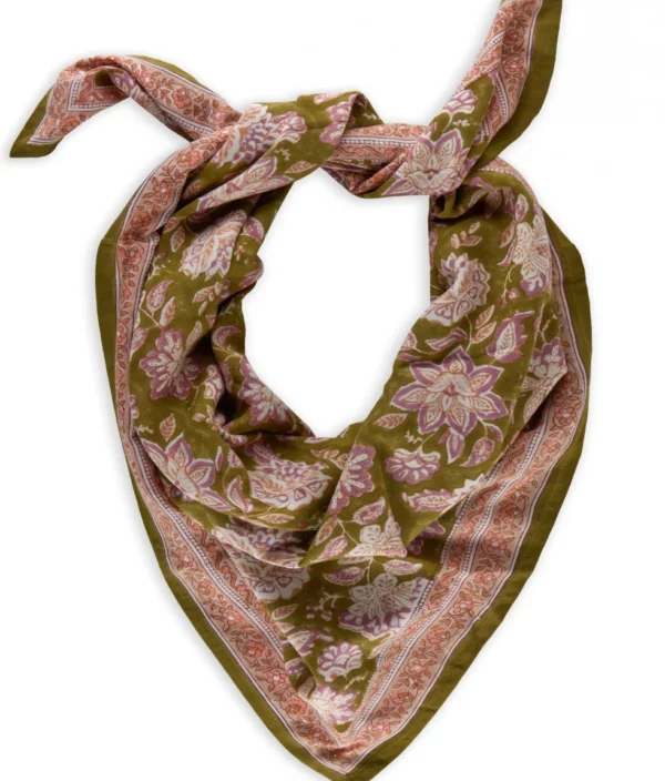 foulard indien femme matira verde bindi atelier1
