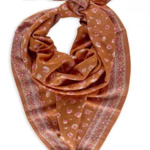 foulard leopard bengal praline bindi atelier