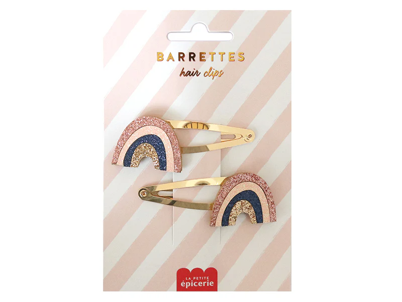 Barrettes Cheveux Arc En Ciel La Petite Epicerie