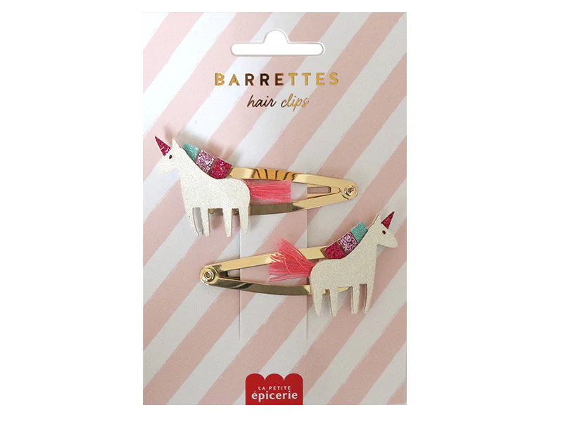 Barrettes Cheveux Licorne La Petite Epicerie