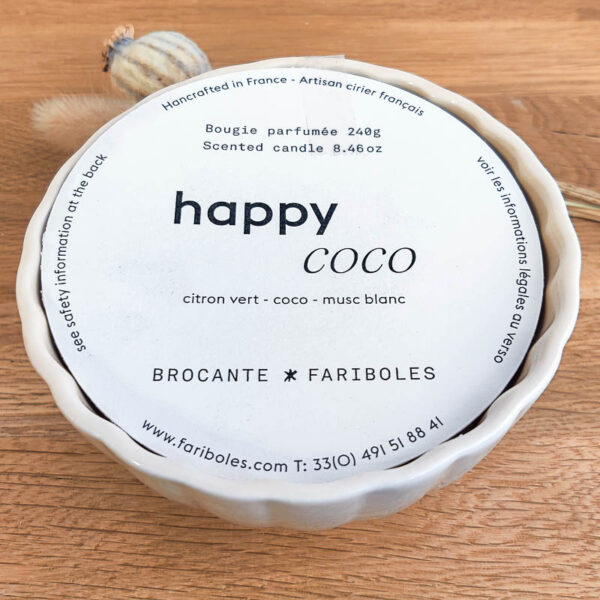 Bougie Happy Coco Fariboles b