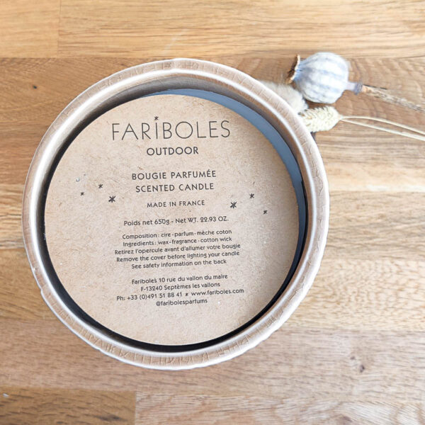 Bougie Outdoor Citronelle Fariboles c