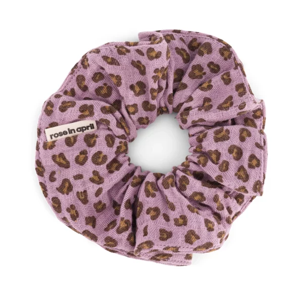 Chouchou Mini Leopard Mauve Rose in April b