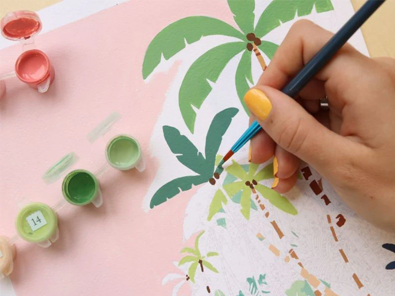 Coffret Peinture au Numéro Bora Bora La Petite Epicerie b