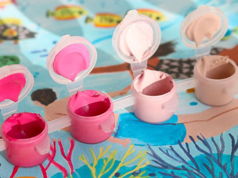Coffret Peinture au Numéro Coral Reef La Petite Epicerie b