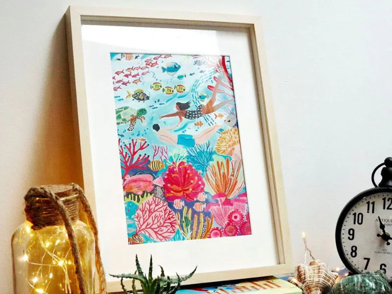 Coffret Peinture au Numéro Coral Reef La Petite Epicerie c