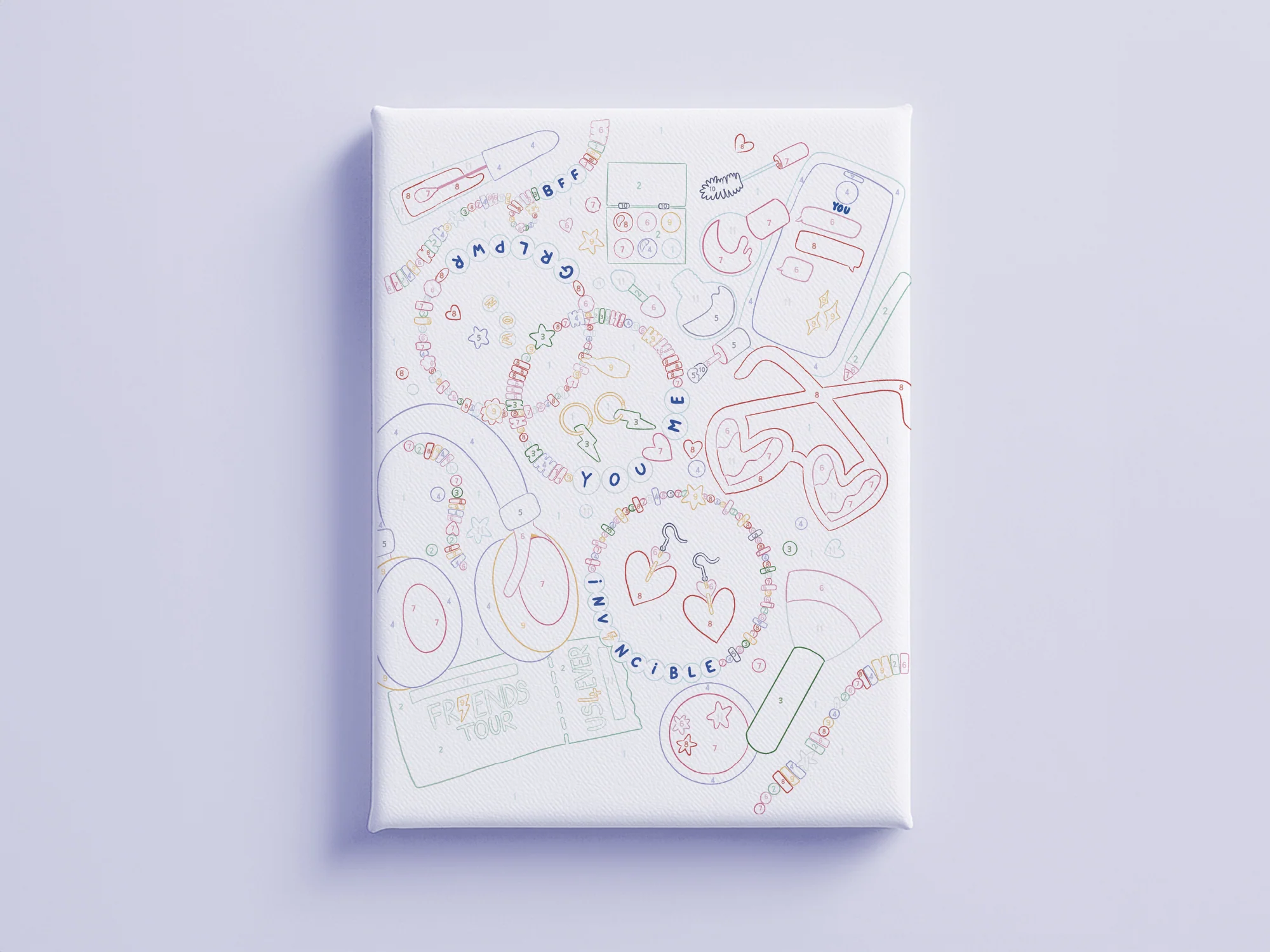 Coffret Peinture au Numéro Kids Besties La Petite Epicerie c