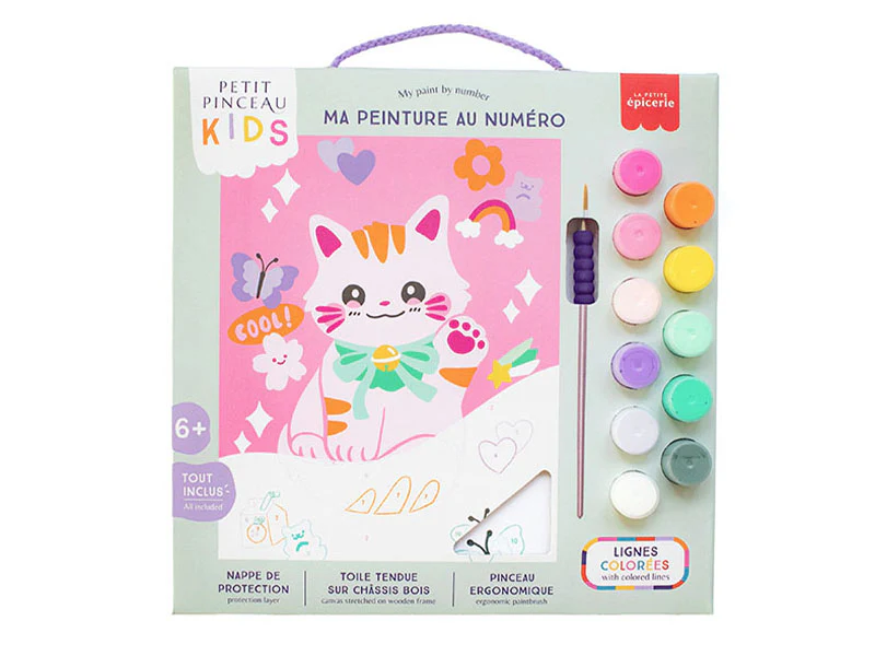 Coffret Peinture au Numéro Kids Maneki Neko La Petite Epicerie
