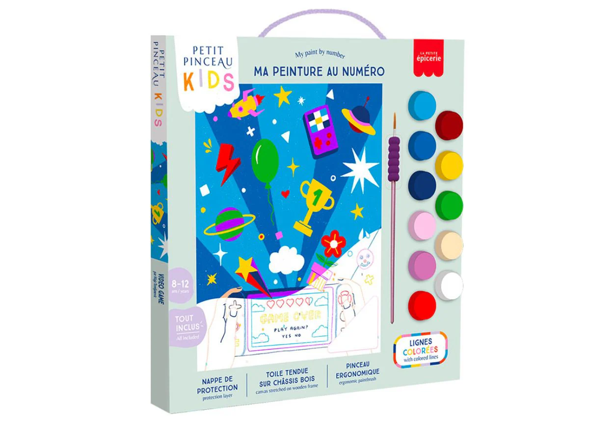 Coffret Peinture au Numéro Kids Video Game La Petite Epicerie