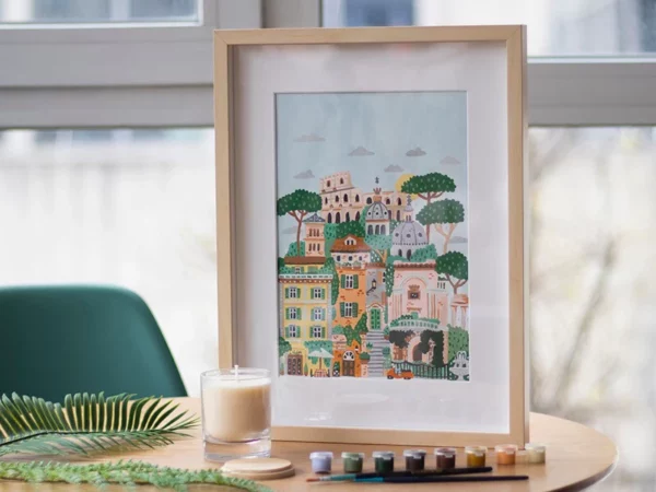 Coffret Peinture au Numéro Rome La Petite Epicerie