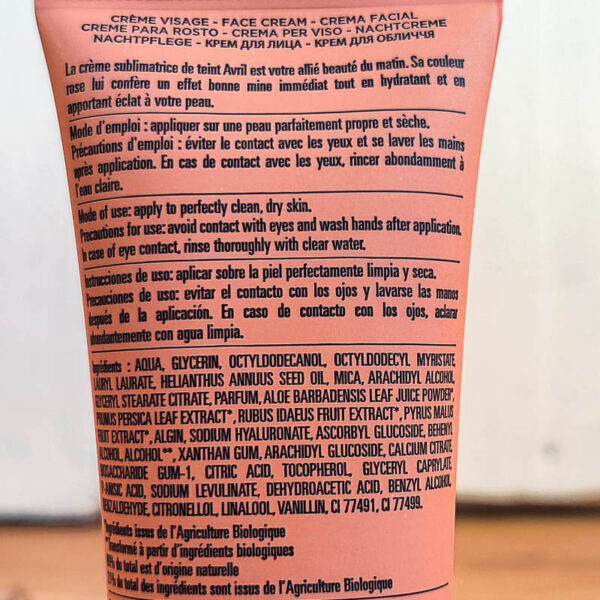 Crème sublimatrice de teint 50ml Avril b