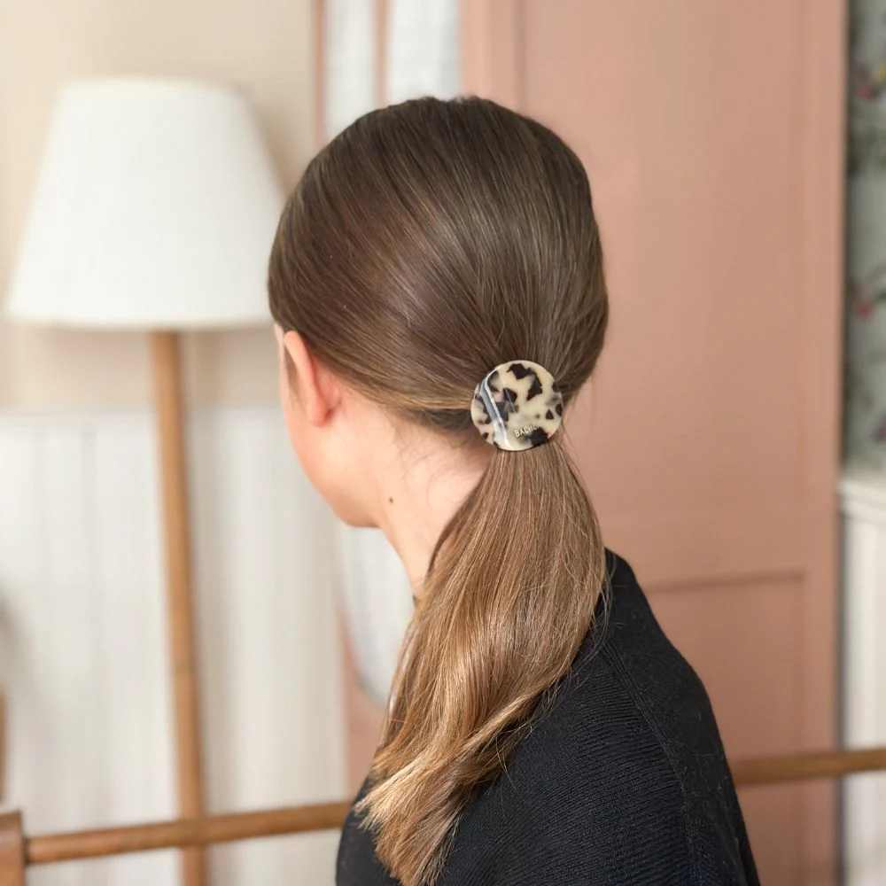 Élastique à cheveux avec plaque écaille Bachca c