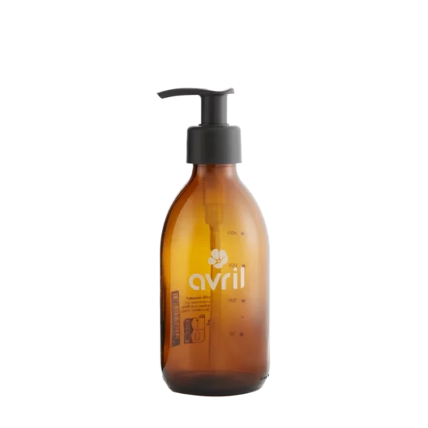 Flacon rechargeable en verre ambré 250ml Avril