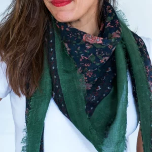 Foulard en laine Bindi Atelier Ouna Minuit Bindi Atelier