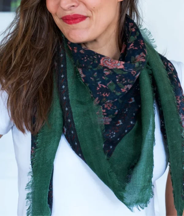 Foulard en laine Bindi Atelier Ouna Minuit Bindi Atelier