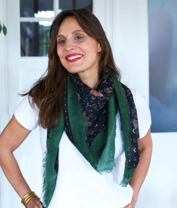 Foulard en laine Bindi Atelier Ouna Minuit Bindi Atelier c
