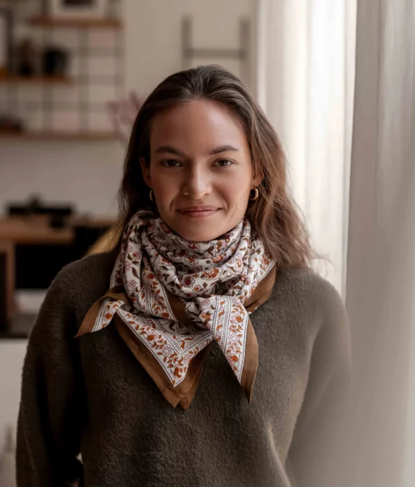 Grand foulard Bindi Atelier Edel Ambre Bindi Atelier b