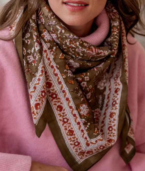 Grand foulard Bindi Atelier Kiala Biscuit Bindi Atelier