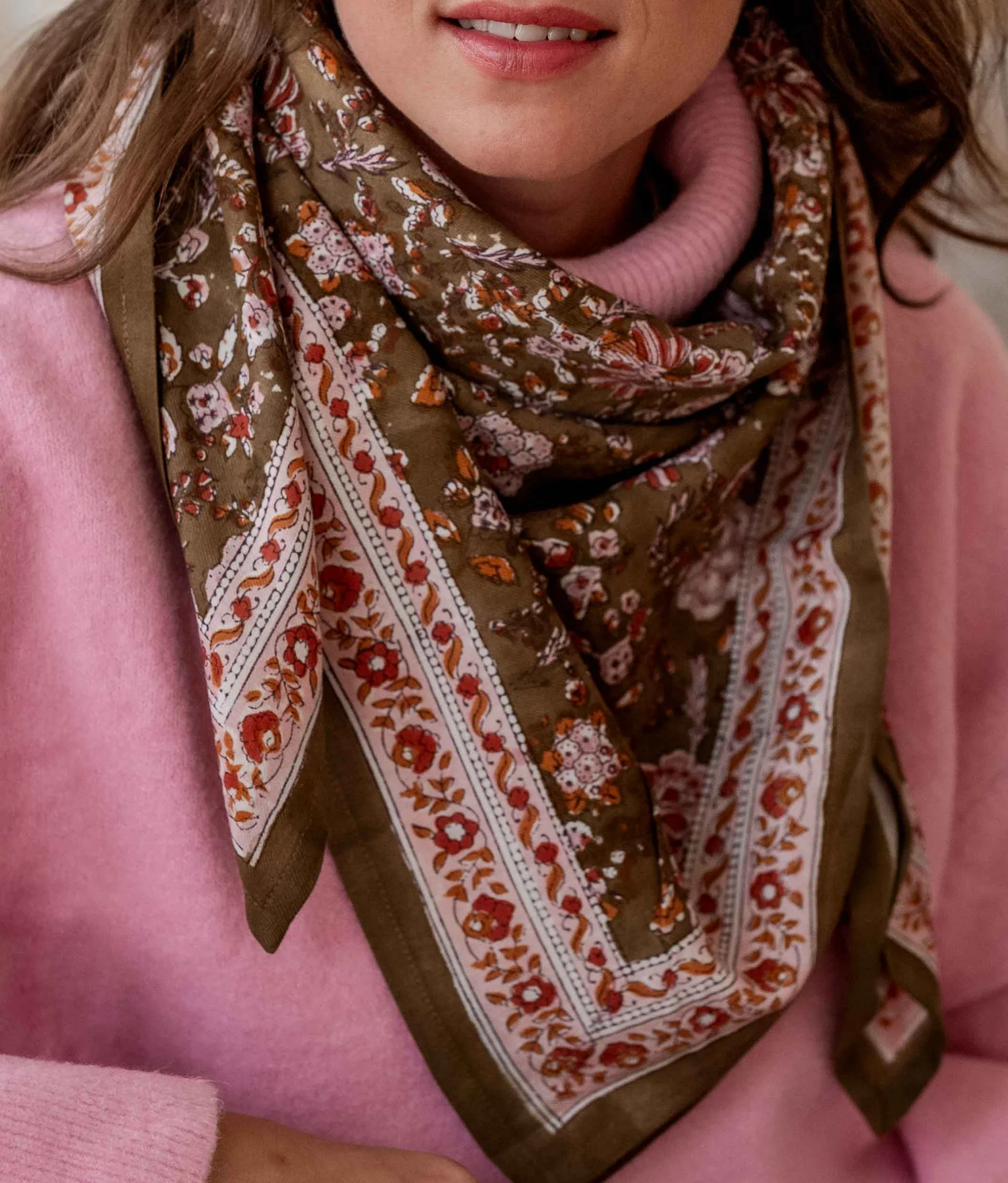 Grand foulard Bindi Atelier Kiala Biscuit Bindi Atelier