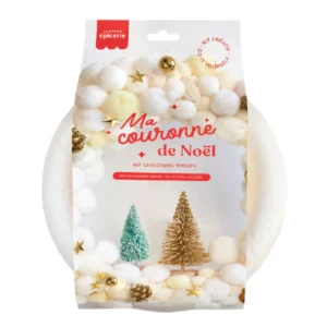 Kit couronne de Noël Blanc et beige La Petite Epicerie