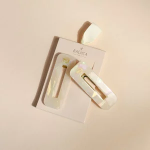 Lot de 2 Barrettes Nacre Bachca