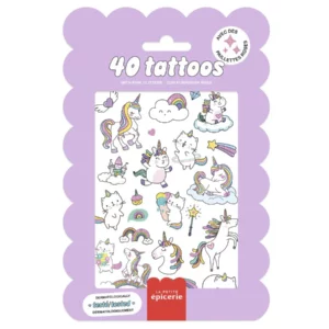 Pochette de Tattoos Licornes La Petite Epicerie