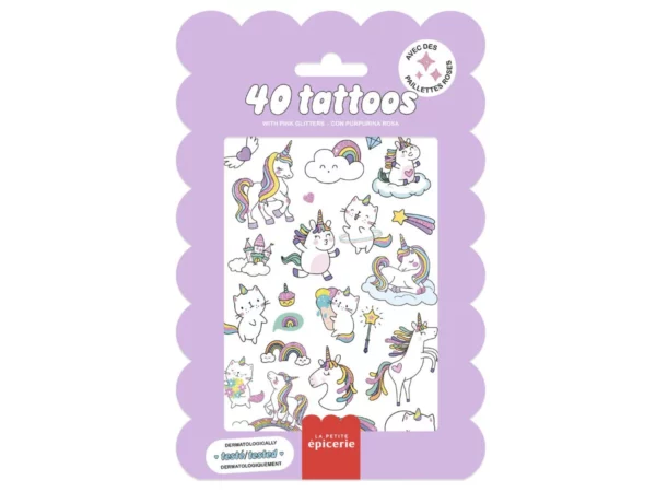 Pochette de Tattoos Licornes La Petite Epicerie