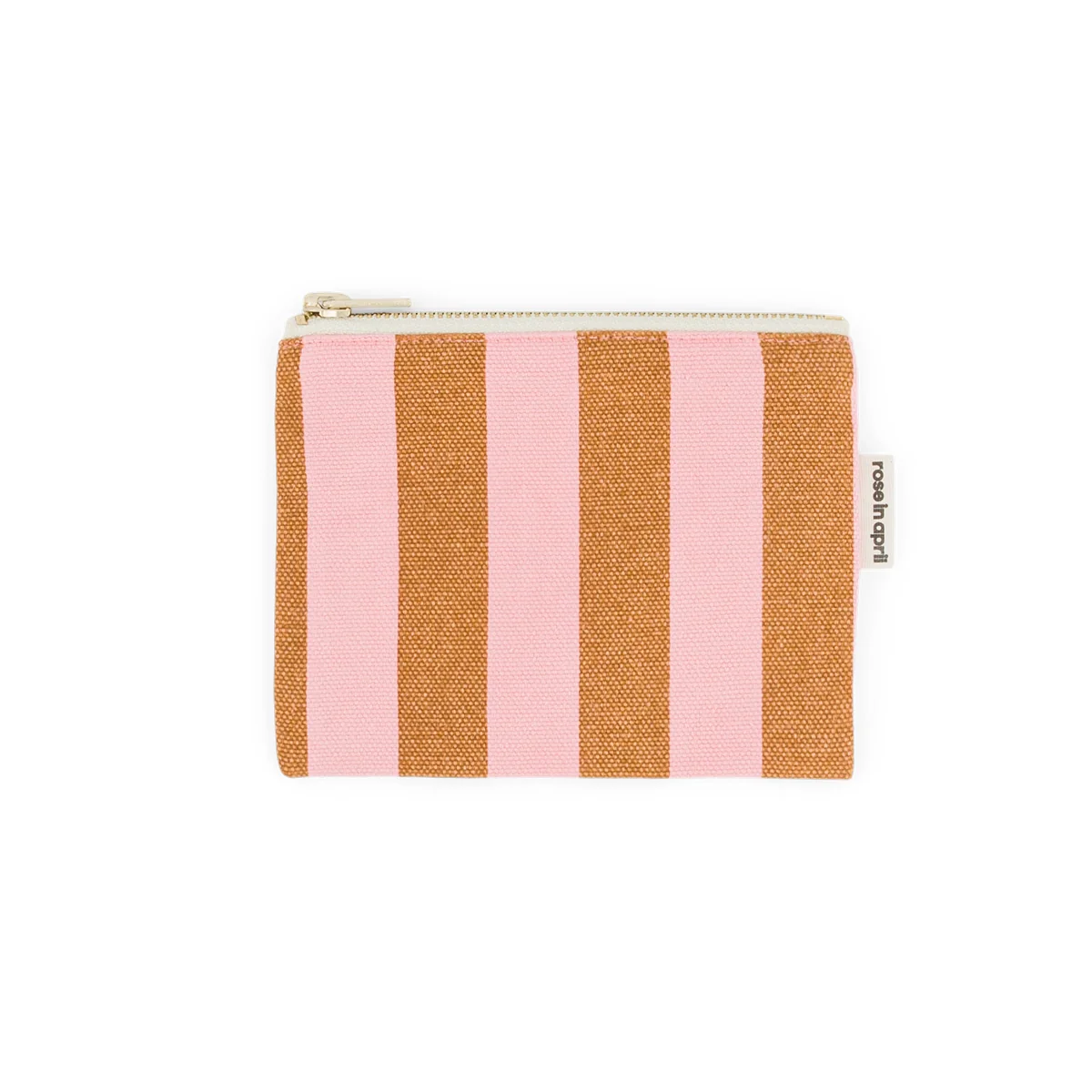 Porte Monnaie Marie Rayures Strawberry Caramel Rose in April b