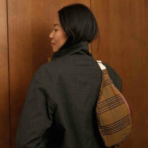 Sac Banane Tartan Rose in April