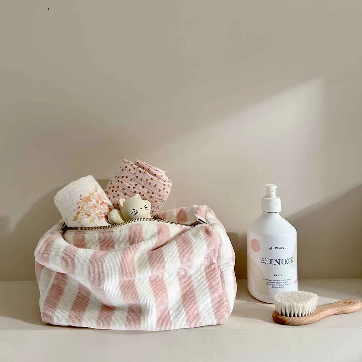 Trousse à toilette Vic Eponge Rose Rose in April