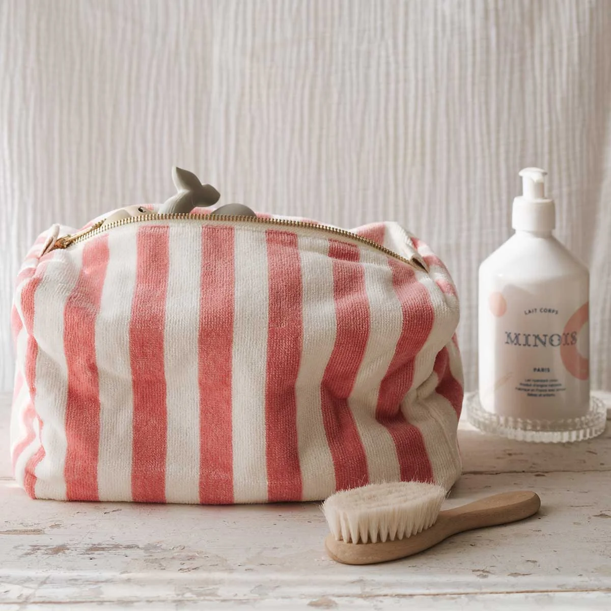 Trousse à toilette Vic Eponge Strawberry Rose in April